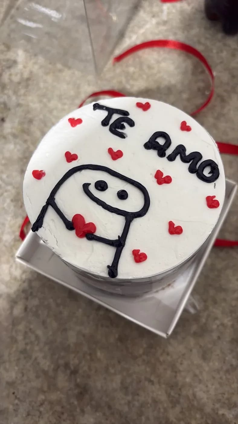 Foto de Giana e Pedro no album de memorias